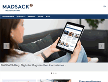 Tablet Screenshot of madsack.de